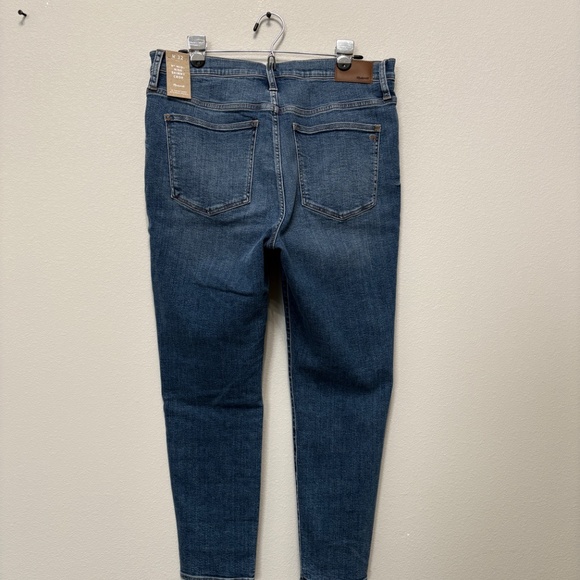 Madewell 9" Mid-Rise Skinny Crop Jeans: Button-Front TENCEL Edition - 32 NWT - Picture 5 of 10